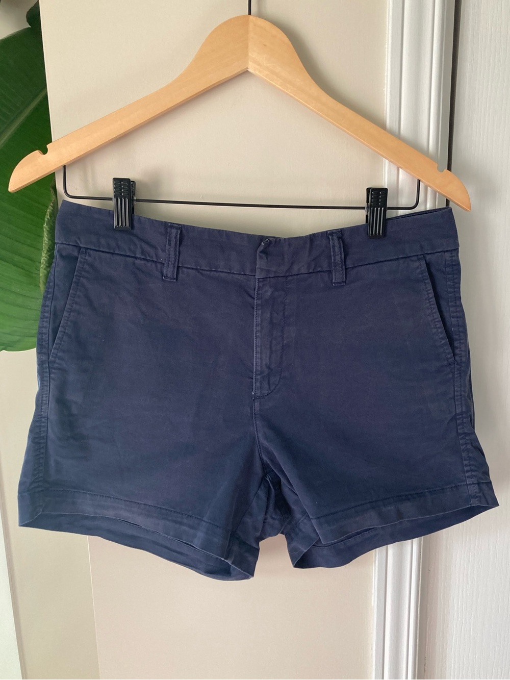 Quince Classic Women's Navy Cotton Shorts